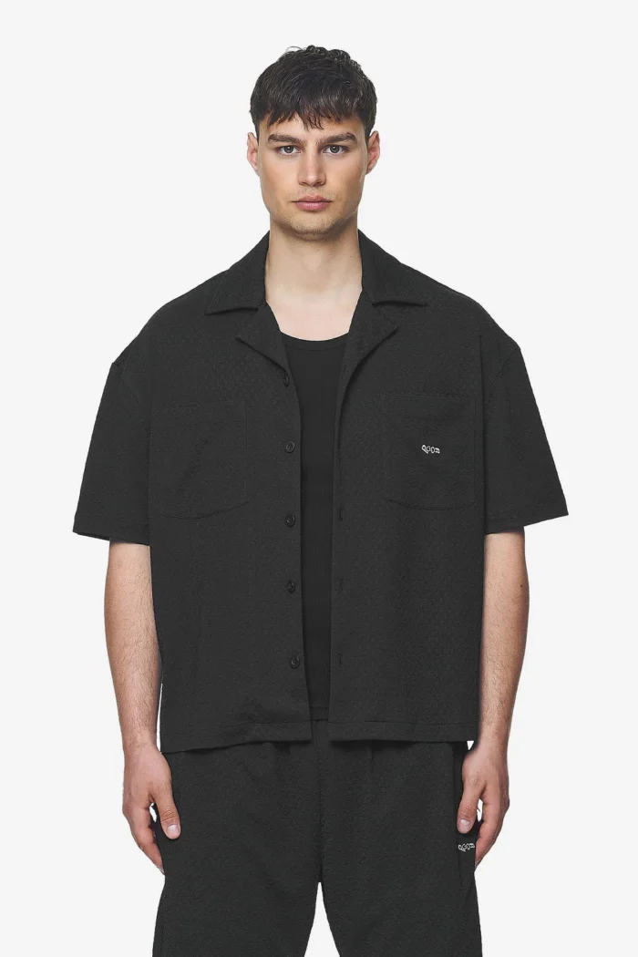 Wyton Structured Summer Shirt Black