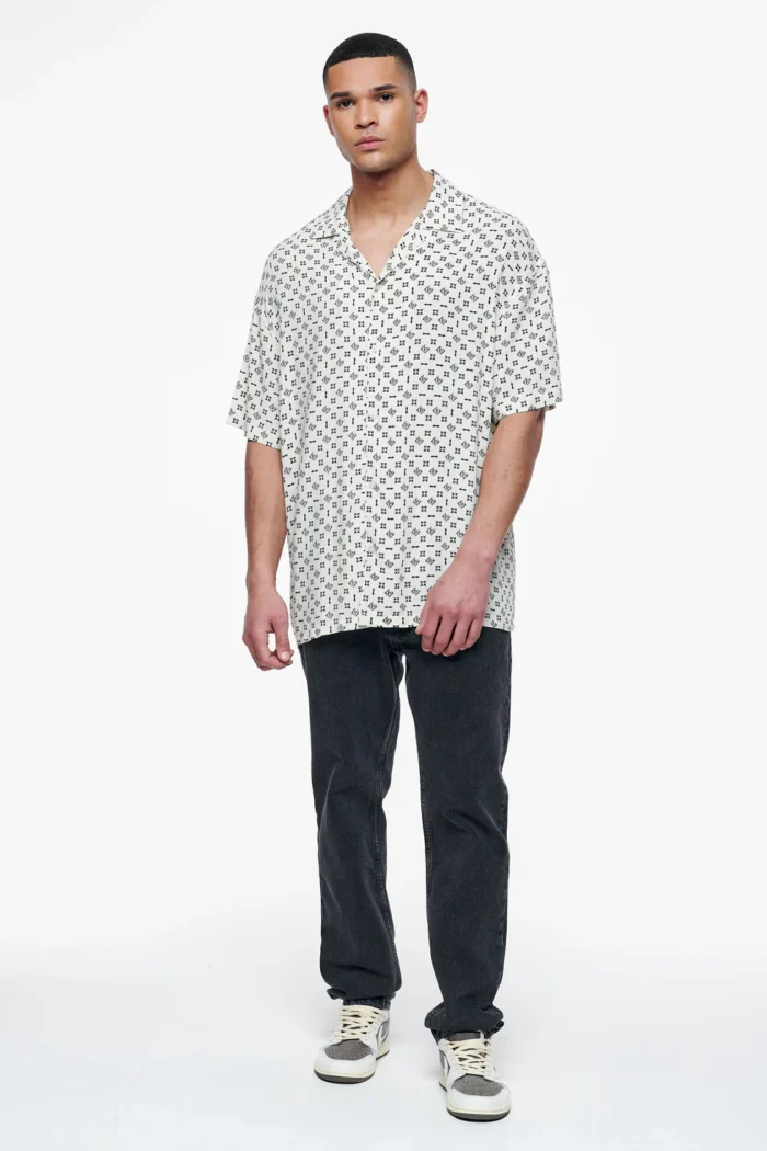 Piane Monogram Summer Shirt Unbleached