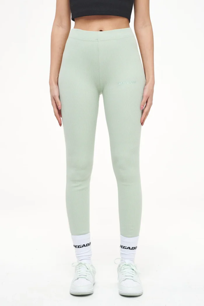 Jill Rib Leggings Vintage Washed Milky Green