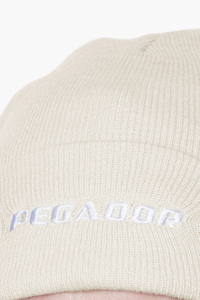 Logo Beanie Kingdom Beige White