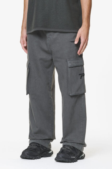 Paden Wide Cargo Pants Volcano Grey