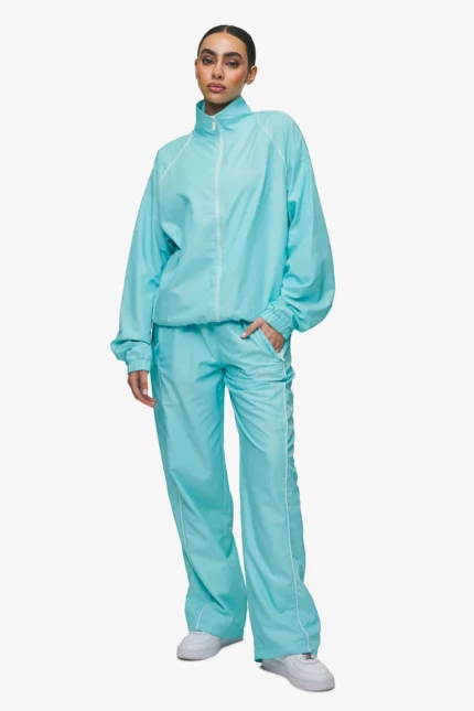 Lincoln Wide Track Pants Sky Blue