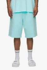 Leono Overknee Heavy Sweat Shorts Washed Sky Blue Gum