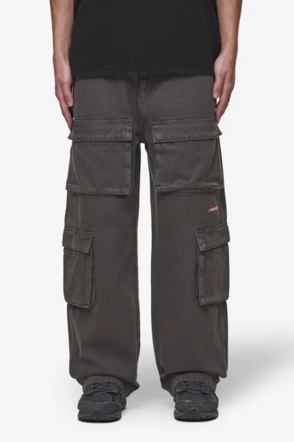 Penard Wide Cargo Pants Anthracite