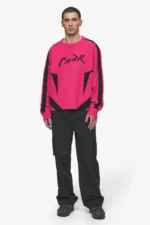 Kazan Boxy Knit Sweater Virtual Pink Black