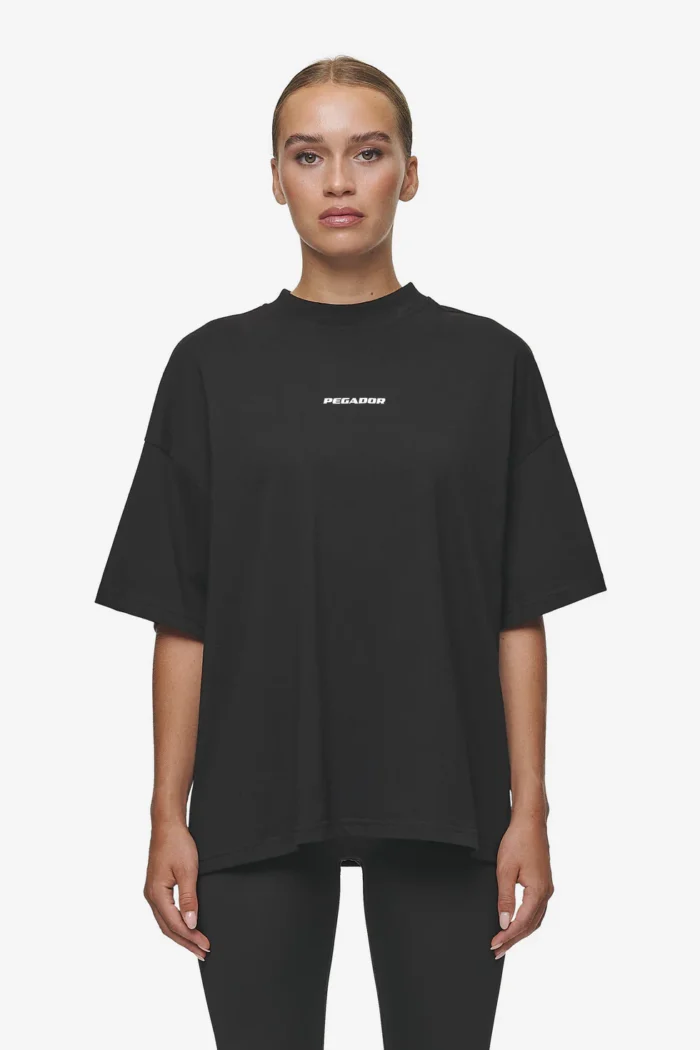 Bracy Heavy Oversized Tee Black White Gum