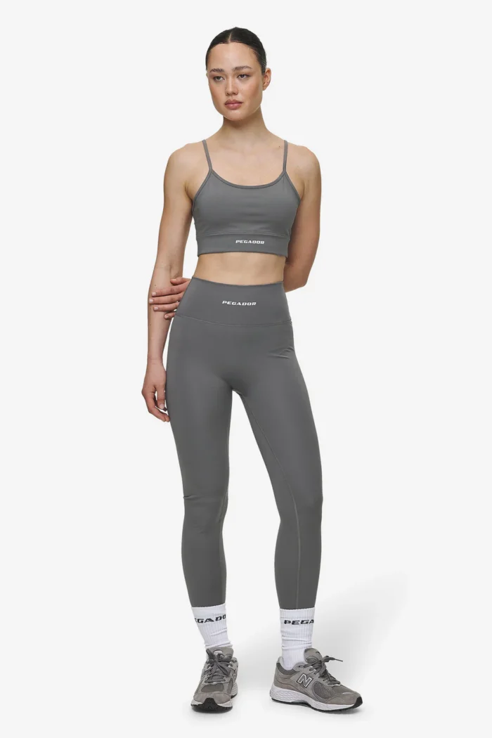 Leya Leggings Deep Grey White