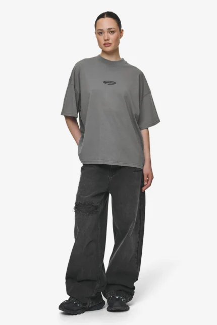 Sora Heavy Oversized Tee Washed Deep Grey