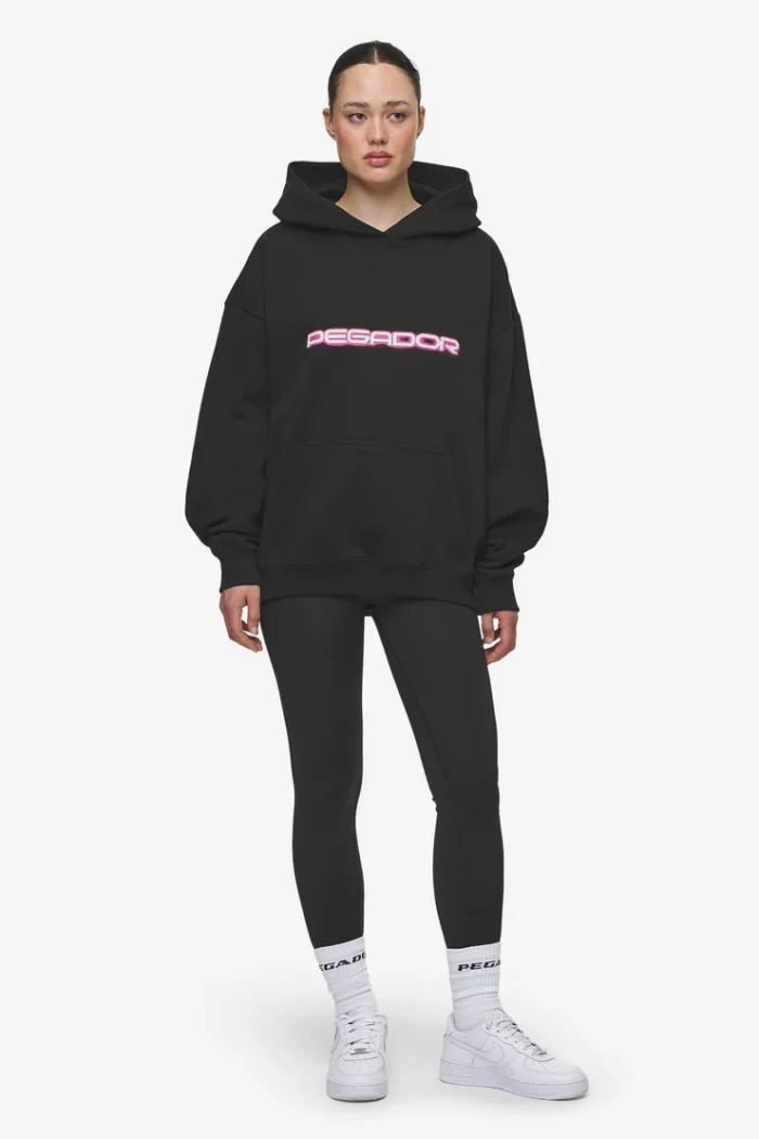 MILA OVERSIZED HOODIE WASHED BLACK