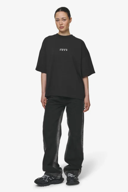 Nisa Heavy Oversized Tee Washed Black