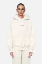 Clarita Logo Oversized Hoodie Washed Coconut Milk Black Gum