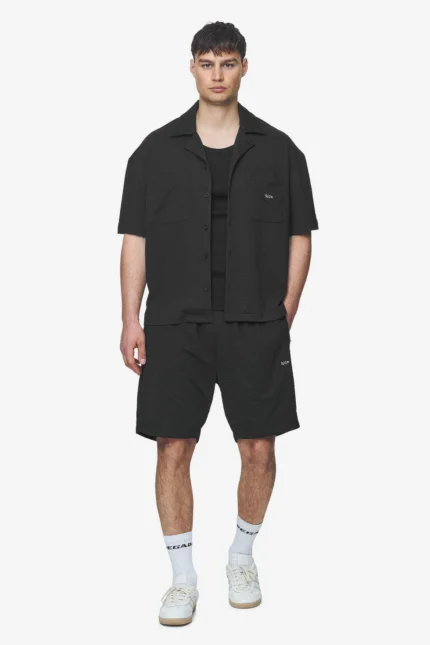 Wyton Structured Summer Shirt Black