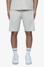 Troy Plissee Shorts Pearl Grey