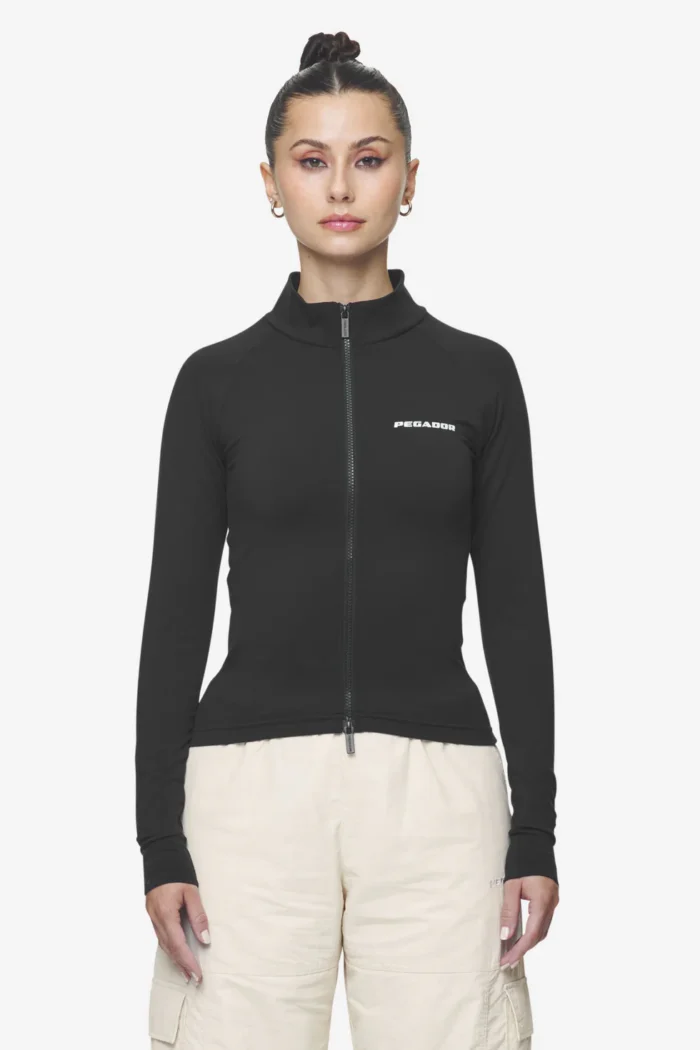 Maria Zip Longsleeve Black