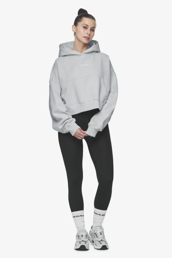 Salita Oversized Cropped Hoodie Washed Sky Grey White Gum