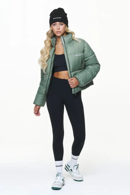 Georgia Puffer Jacket Garden Green