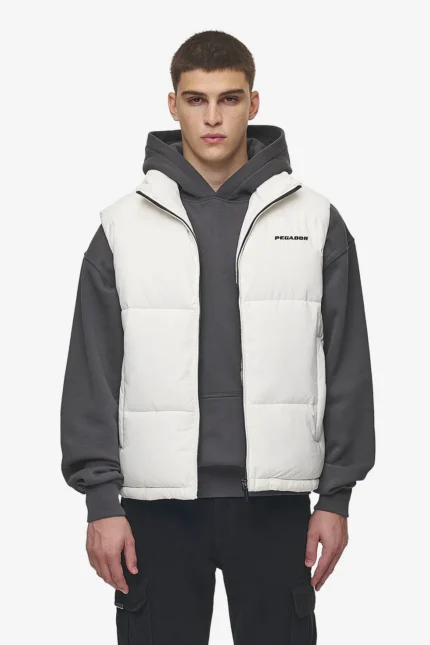 Landin Puffer Vest Bone White