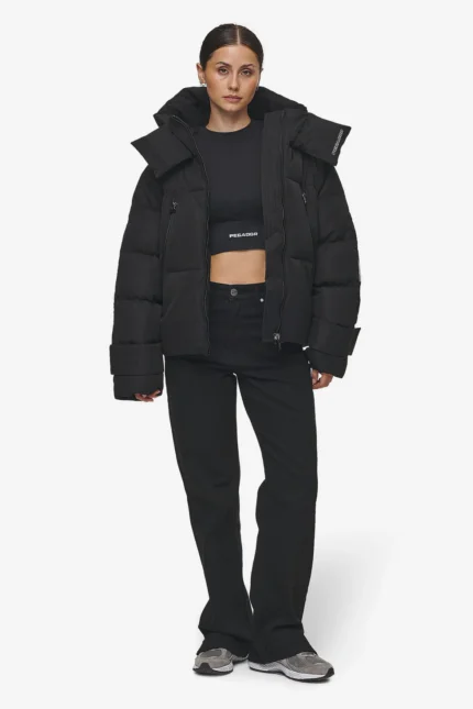 Fira Oversized Puffer Jacket Black